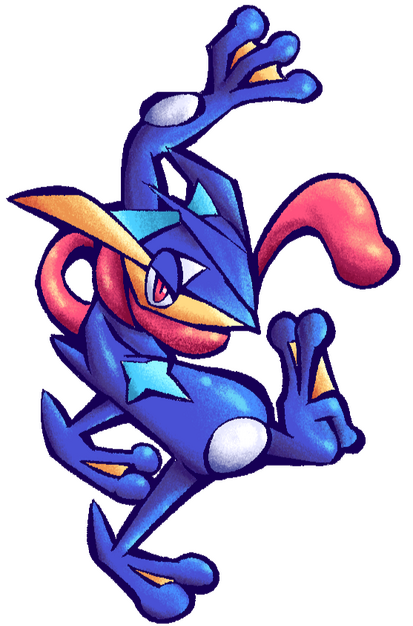 Greninja from the game Pokémon X/Y